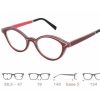 Eyeglasses Gold and Wood | Gold And Wood 'Mya 01.61' In Red