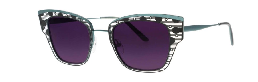 Sunglasses Lafont | Lafont Sun 'Merville' In Teal/1518