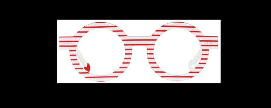 Eyeglasses Sabine Be | Sabine Be 'Be Addict Stripe' In Red