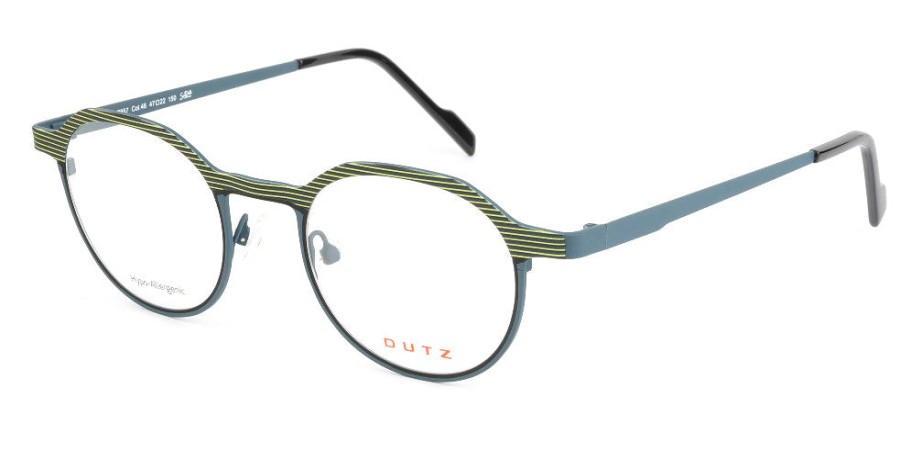 Eyeglasses Dutz Eyewear | Dutz Dz857-46 In Petrol/Lime