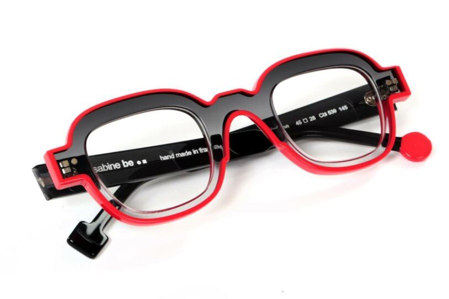 Eyeglasses Sabine Be | Sabine Be 'Be Artist Line' In Grey Fade/Red