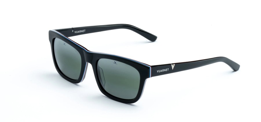 Sunglasses Vuarnet | Vuarnet Vl2002 In Matte Black Flag