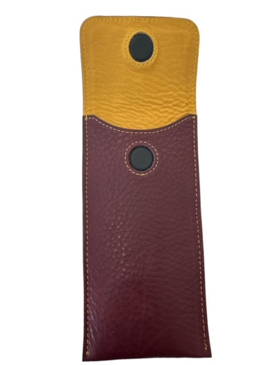 Accessories OPTIK! case | Optik! Case Flat In Purple/Yellow Leather