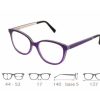 Eyeglasses Gold and Wood | Gold And Wood 'Gaia' Cat Eye Purple