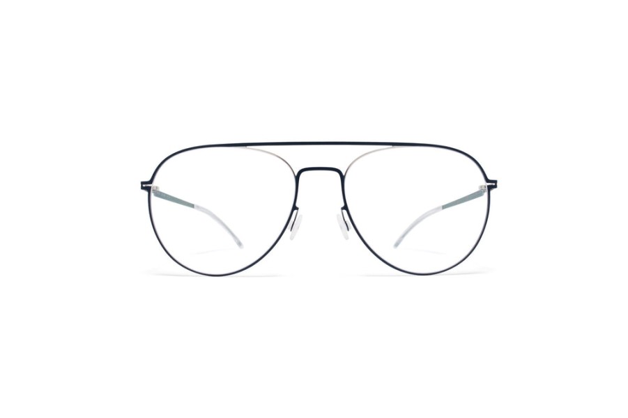 Eyeglasses Mykita | Mykita 'Eero' Silver/Navy/091