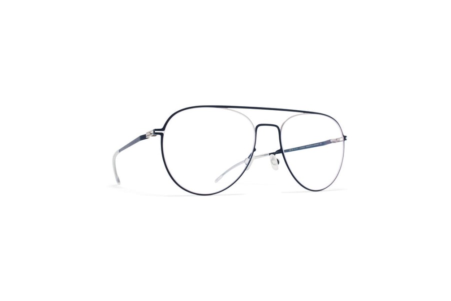 Eyeglasses Mykita | Mykita 'Eero' Silver/Navy/091