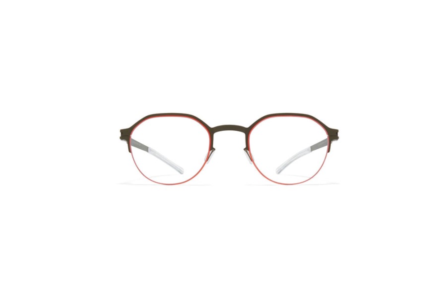 Eyeglasses Mykita | Mykita 'Dorian' In Green/Tangerine