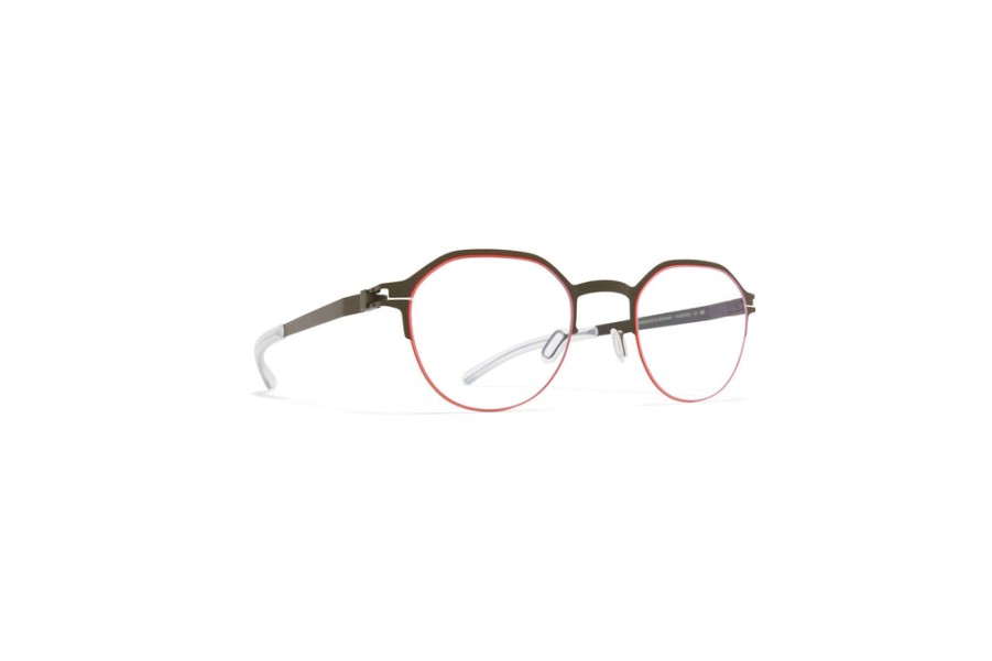 Eyeglasses Mykita | Mykita 'Dorian' In Green/Tangerine