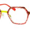 Eyeglasses Lafont | Lafont 'Motus' In Red/Yellow