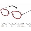 Eyeglasses Gold and Wood | Gold And Wood 'Titan 04.04' In Burgendy