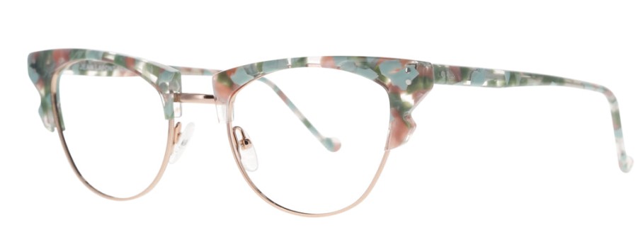 Eyeglasses Lafont | Lafont 'New York' Green/Gold'