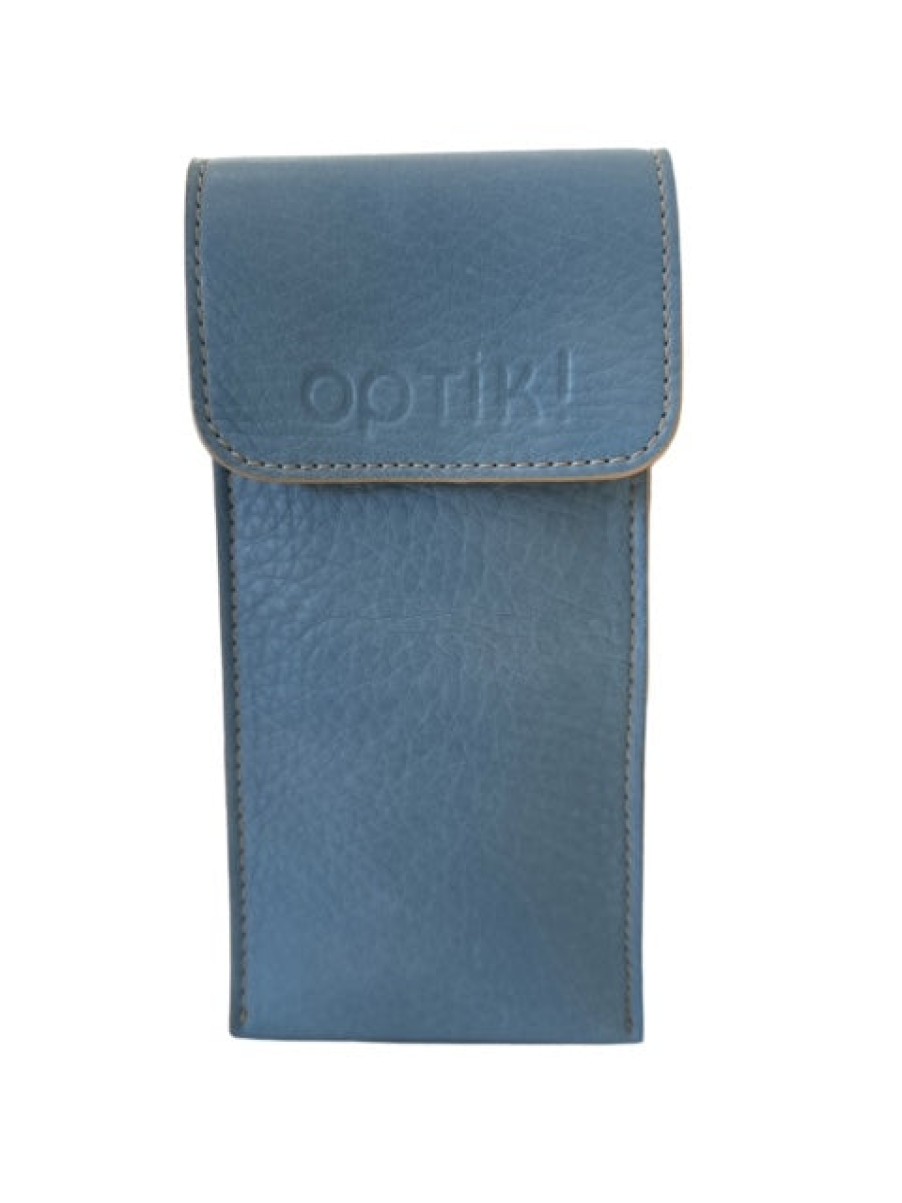 Accessories OPTIK! case | Optik! Case Flat In Blue/Tan Leather