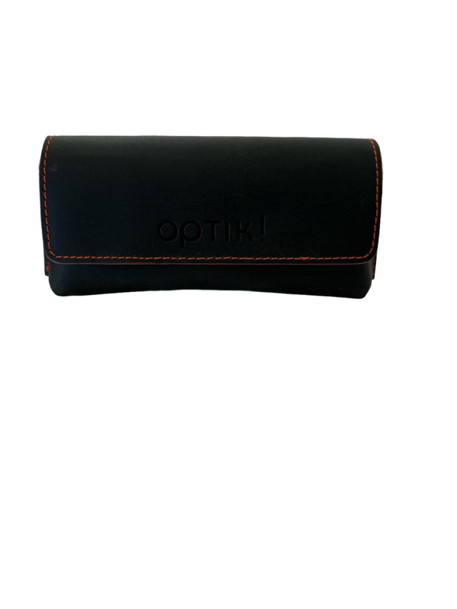 Accessories OPTIK! case | Optik! Case Medium In Sage Green/Orange Leather